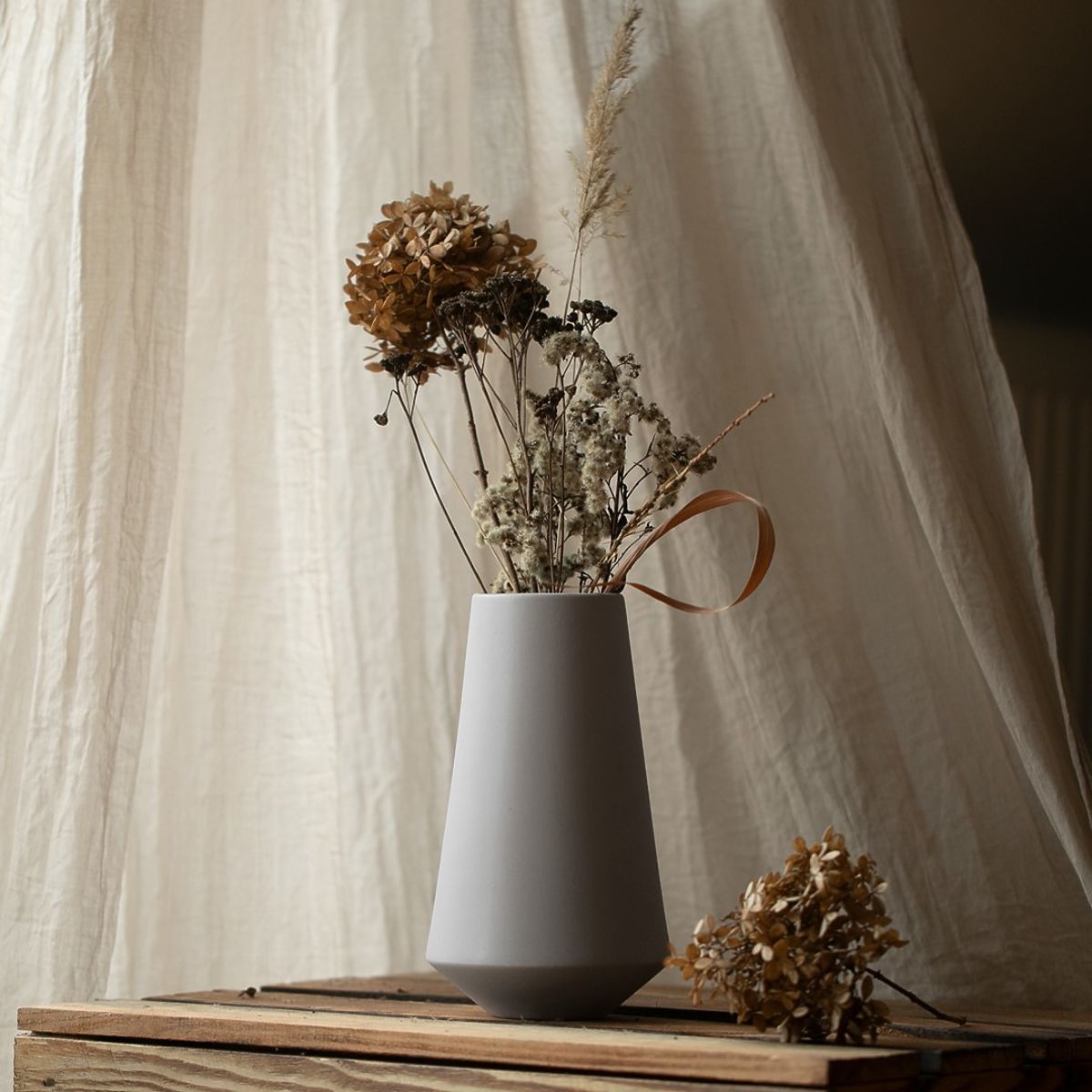 BURMILLA Vase Cappuccino Color Boho Style for Interior AmeliaHome