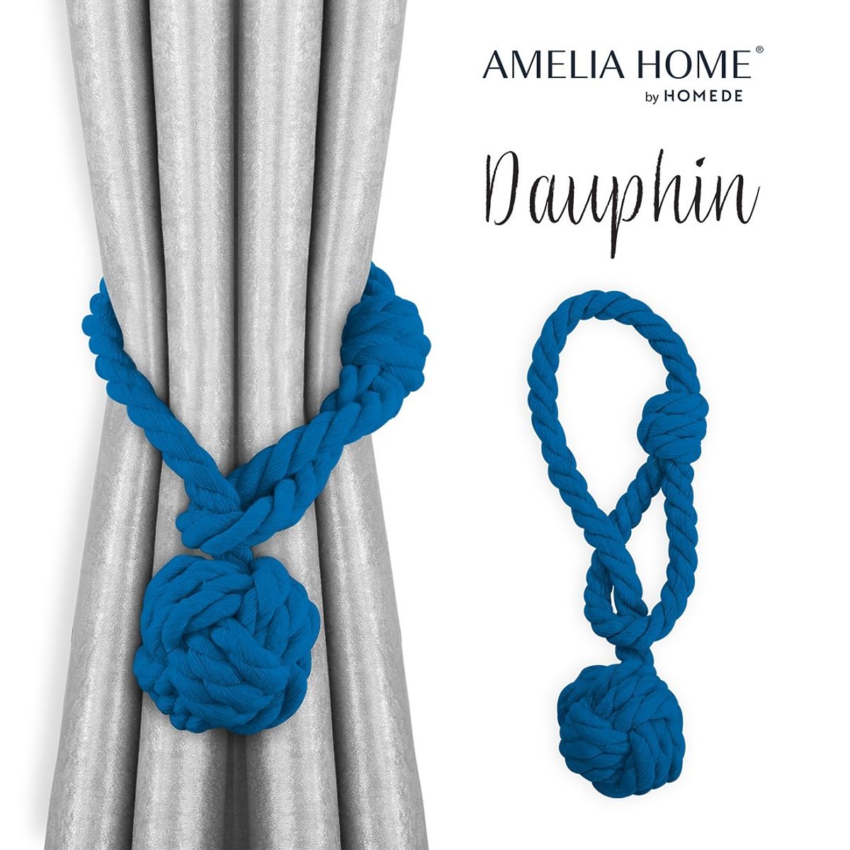 Curtains - Accessories DAUPHIN color indigo ameliahome
