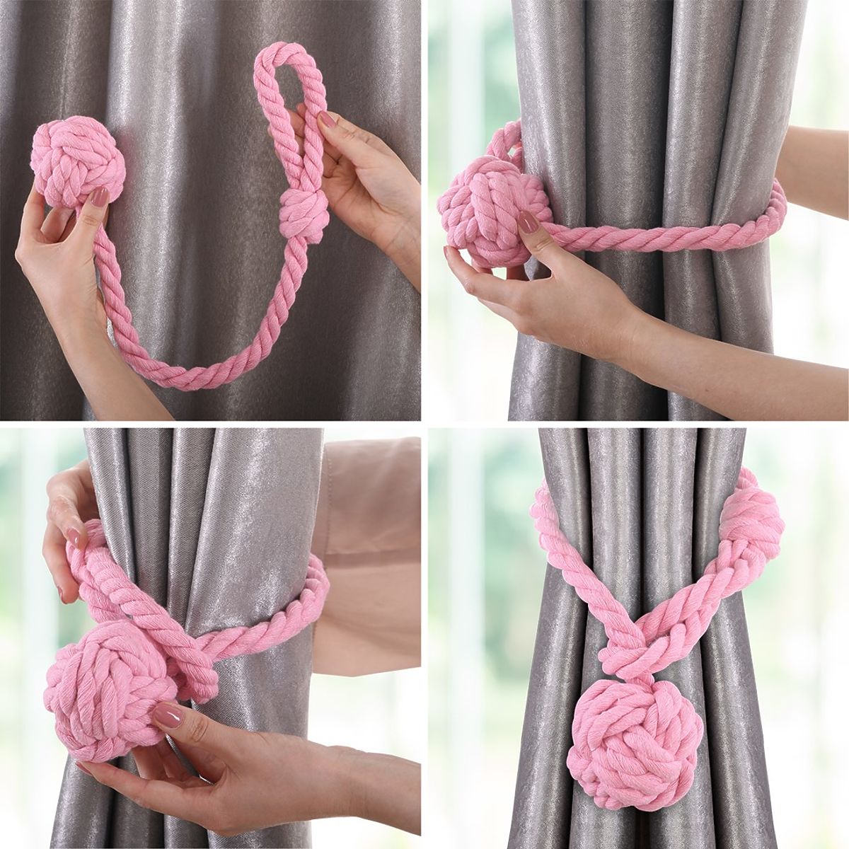 Curtains - Accessories DAUPHIN color powder pink ameliahome