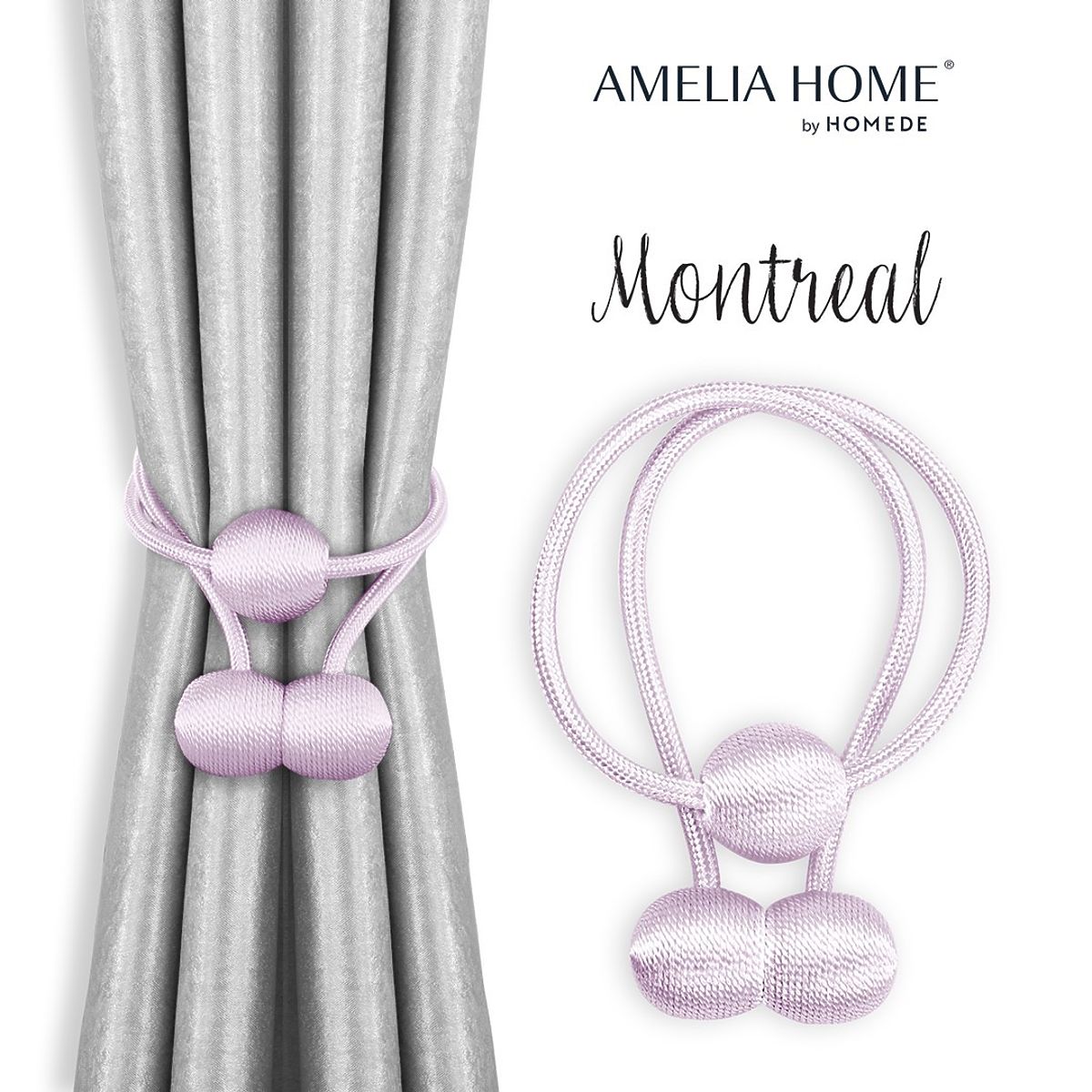 Curtains - Accessories MONTREAL Color Lilac ameliahome