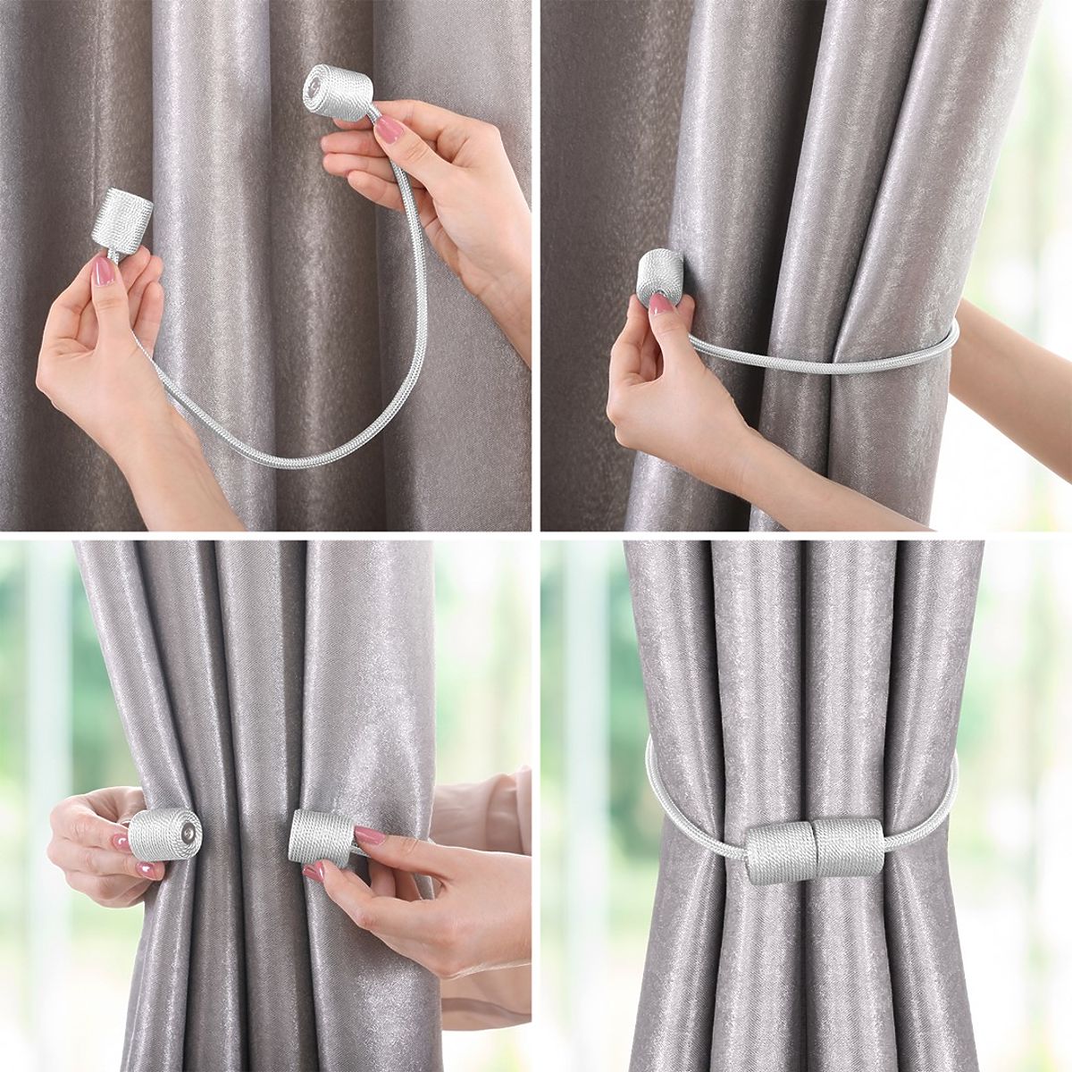 Curtains - Accessories SURREY color gray ameliahome