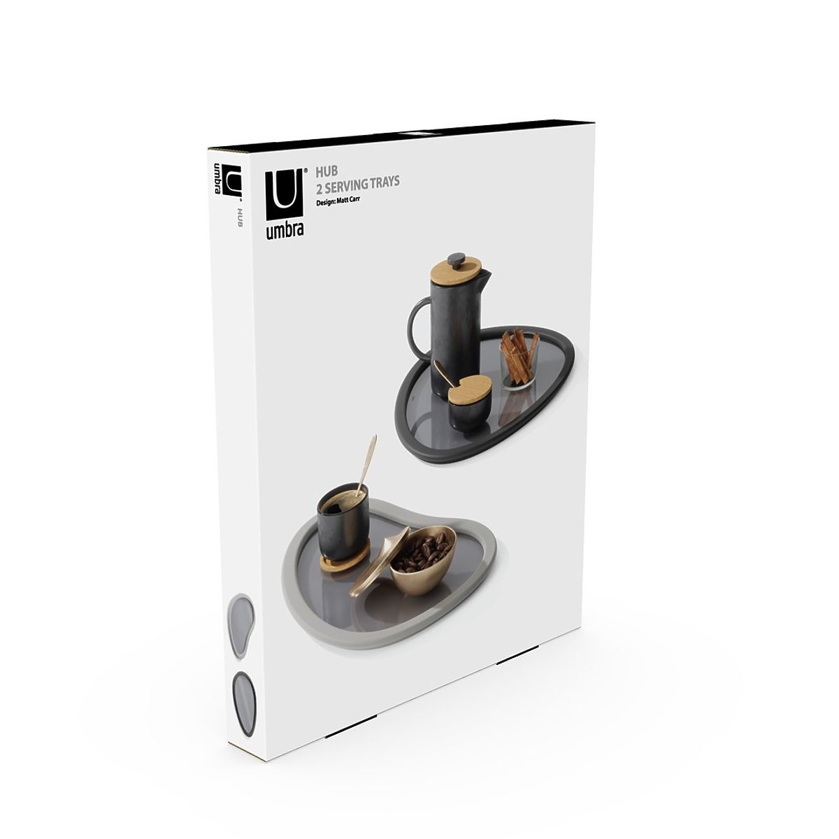 Kitchen Accessories with Irregular Shape HUB in Graphite Color Minimalist Style Umbra