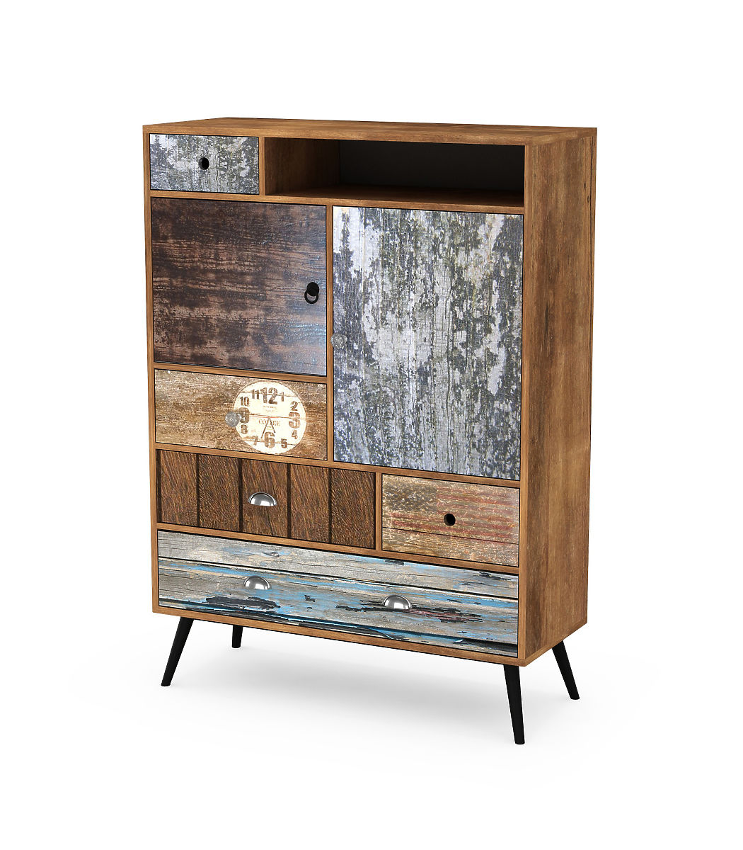 MEZO KM4 multicolour chest of drawers