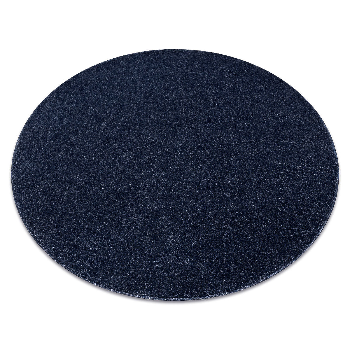 Round Carpet SOFTY Uniform, Solid Color, Dark Blue