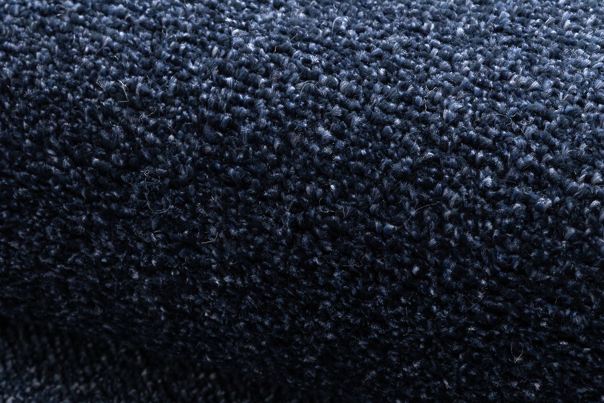 Round Carpet SOFTY Uniform, Solid Color, Dark Blue