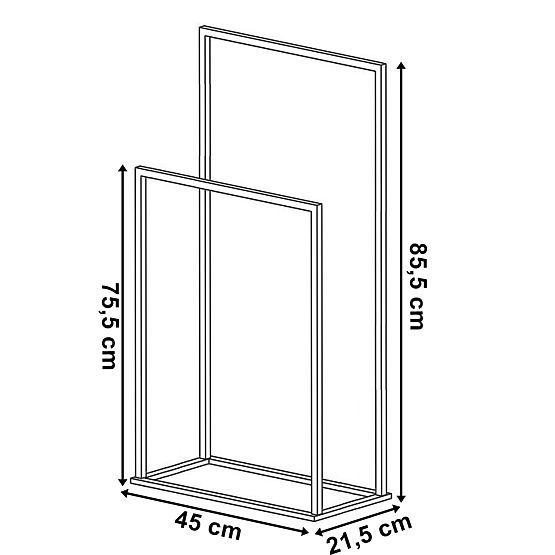 2-Level Towel Stand GESI White