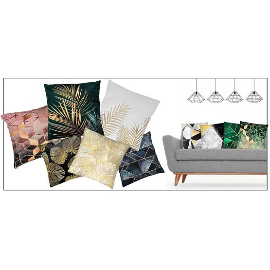 3D Pillow Cover - Marble