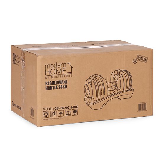 Adjustable Cast Iron Dumbbell with Stand Load 2.5-24 kg ModernHome