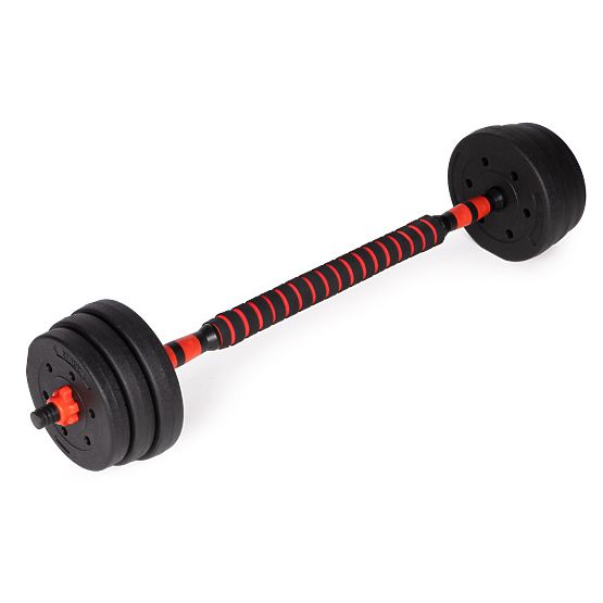 Adjustable Dumbbells 2 x 10kg Dumbbell Set 20kg Bar