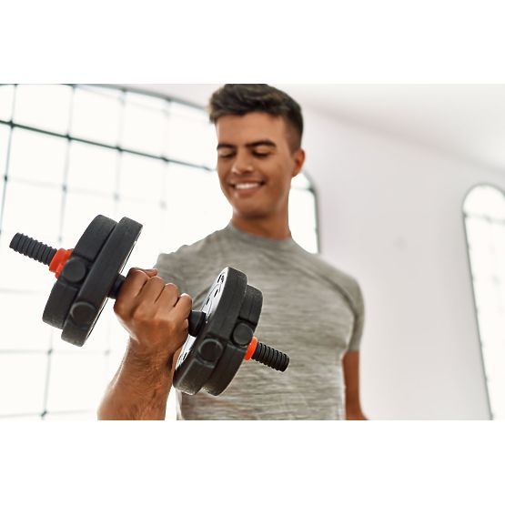 Adjustable Dumbbells 2 x 20kg Dumbbell Set 40kg Barbell