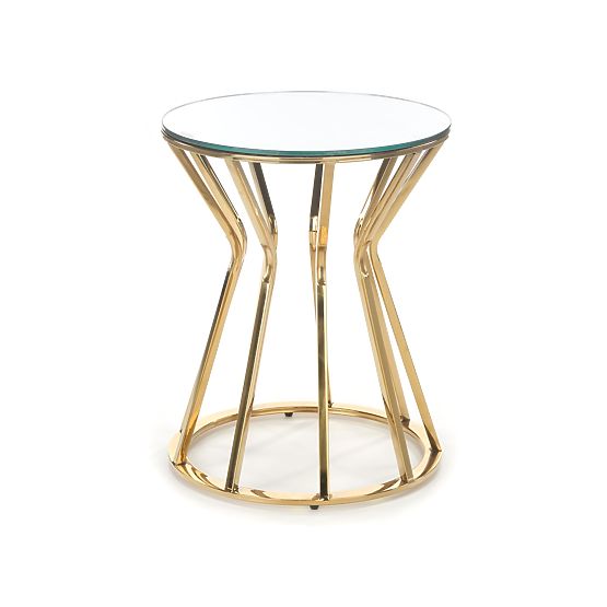 AFINA S Table, Mirror/Gold (1p=1pc)