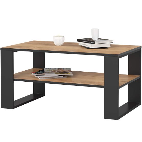 ALEX COFFEE TABLE OAK CRAFT / BLACK