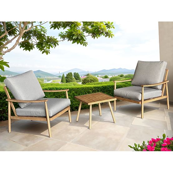 Aluminum Balcony Furniture (2 Chairs + Table) SERANO