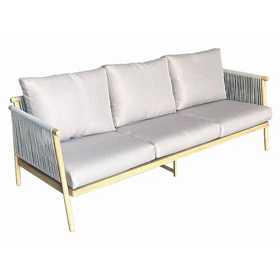 Aluminum Garden Sofa BLANDO - Large 3-Seater, 186 cm