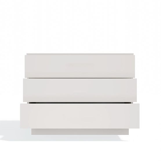 AMBER 3S Chest of Drawers 3 Drawers for Bedroom Living Room CASHMERE Beige