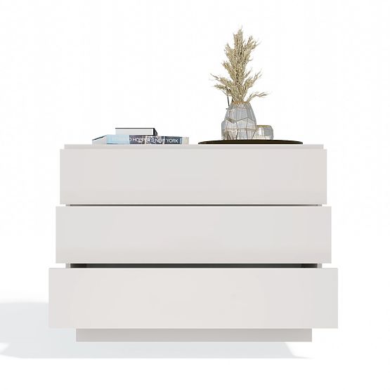 AMBER 3S Chest of Drawers 3 Drawers for Bedroom Living Room CASHMERE Beige