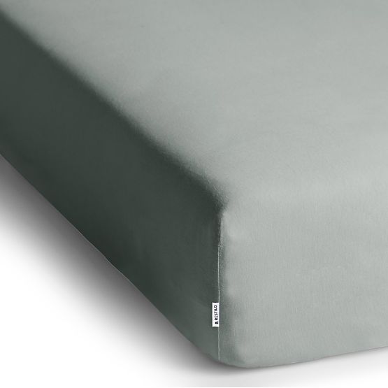 Amber Fitted Sheet in Gray, Classic Style, Jersey Material 200-220x200 DecoKing