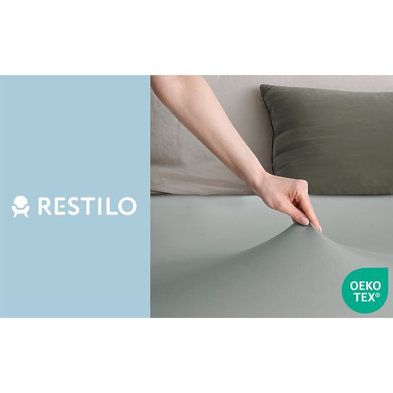 Amber Fitted Sheet in Gray, Classic Style, Jersey Material 200-220x200 DecoKing