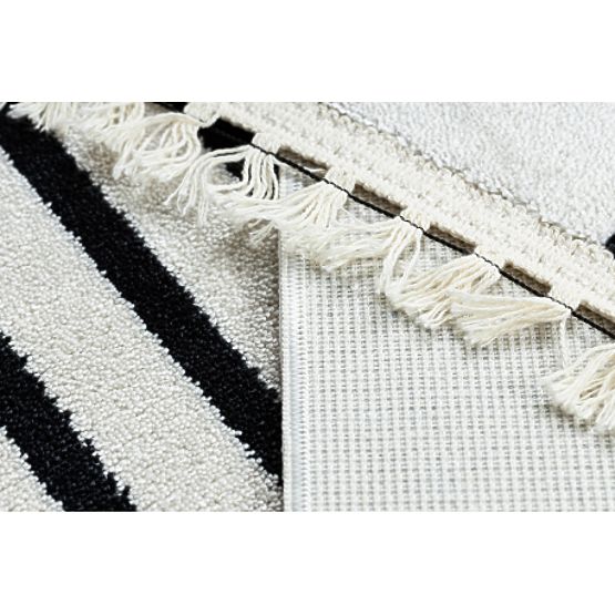 AMOUR 53096C Carpet Cream - Frame, Modern Lines, Elegant