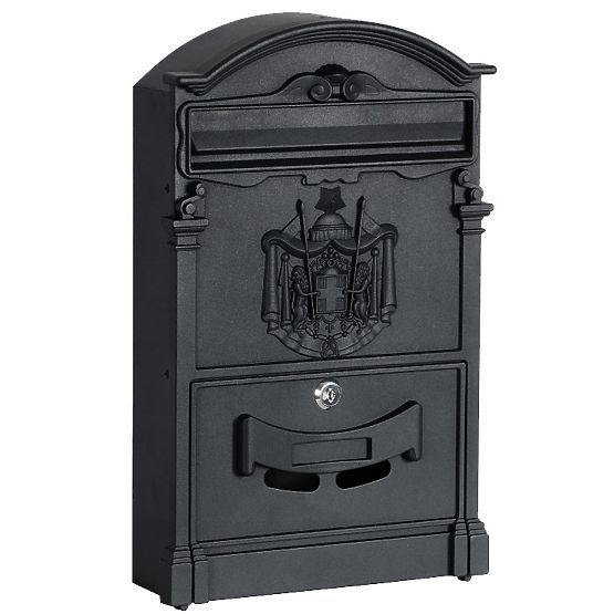 Amund Black Mailbox for Letters