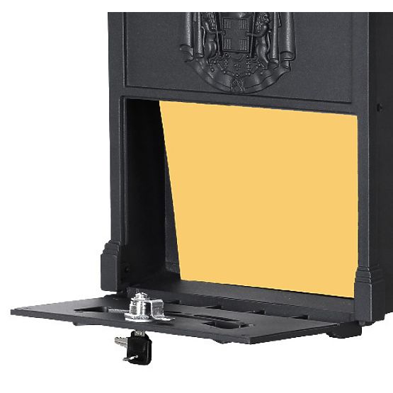 Amund Black Mailbox for Letters