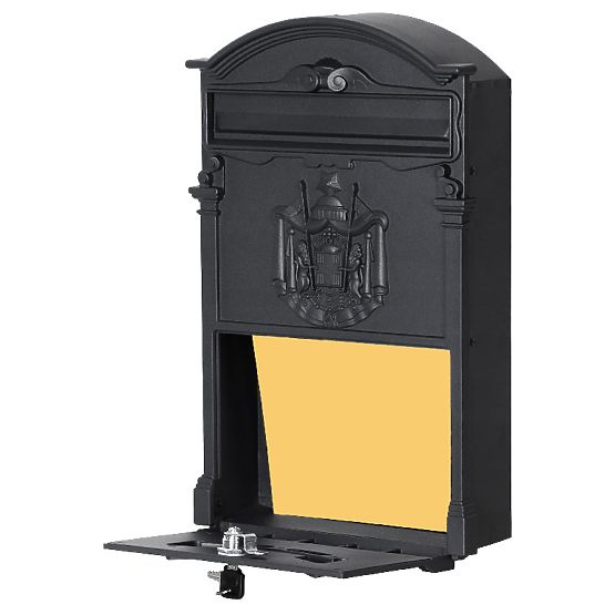 Amund Black Mailbox for Letters