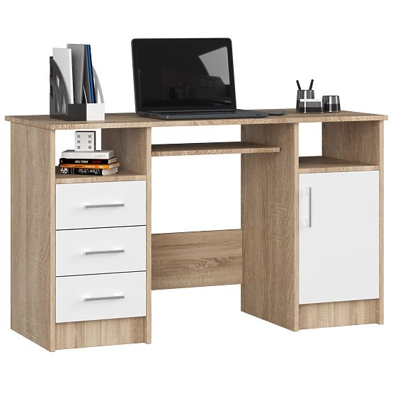 ANA PK Desk Oak Sonoma / White