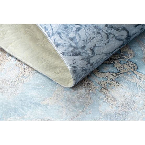ANDRE Washing Mat Marble 2248 Anti-Slip - Blue