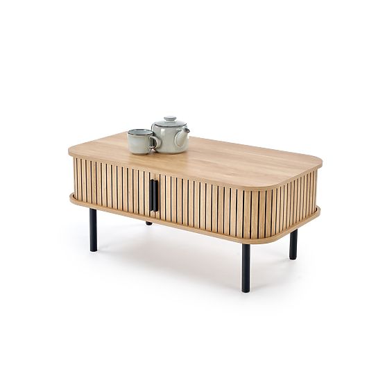 ANGELINA Coffee Table, Natural/Black (1p=1pc)