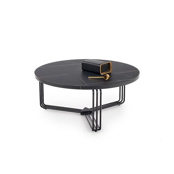 ANTICA Conference Table Top - Black Marble, Frame - Black (2p=1pc)