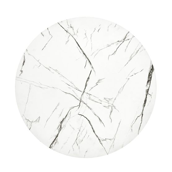 ANTICA M conference table top - white marble, frame - black (2p=1pc)