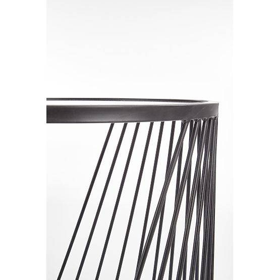 ANTILLA set of 2 tables black / smoked (1p=1pc)