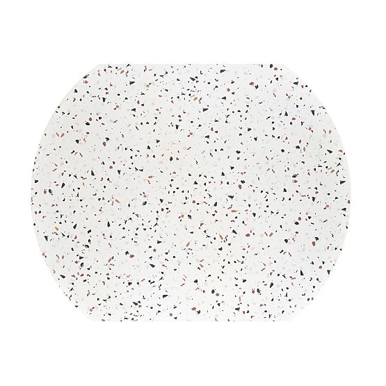 ARAMIS Table, Top - Terrazzo, Legs - White (2p=1pc)