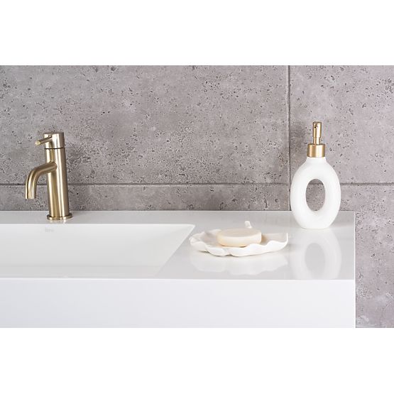 Archi 75 CM White Conglomerate Washbasin