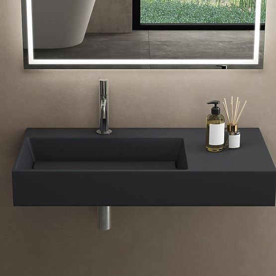 Archi 90 CM Matte Gray Composite Sink