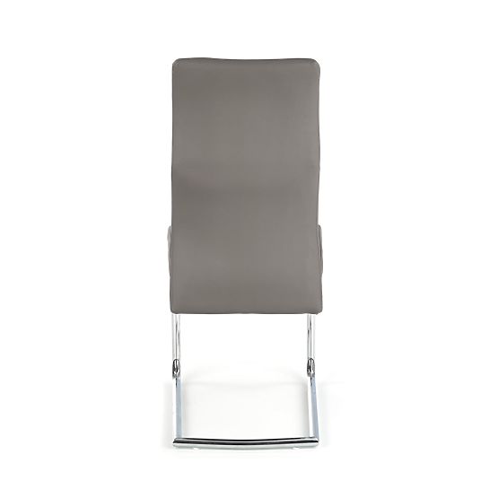ARCO Chrome Metal Chair / Eco Leather Color Ash (1p=2pcs)