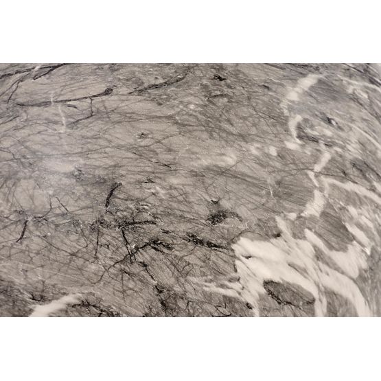 ARIANA coffee table, gray marble / transparent (2pcs=1set)