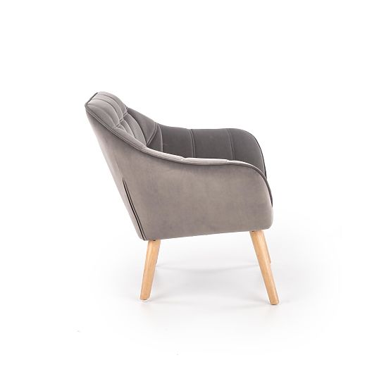 Armchair ROMEO - gray / natural