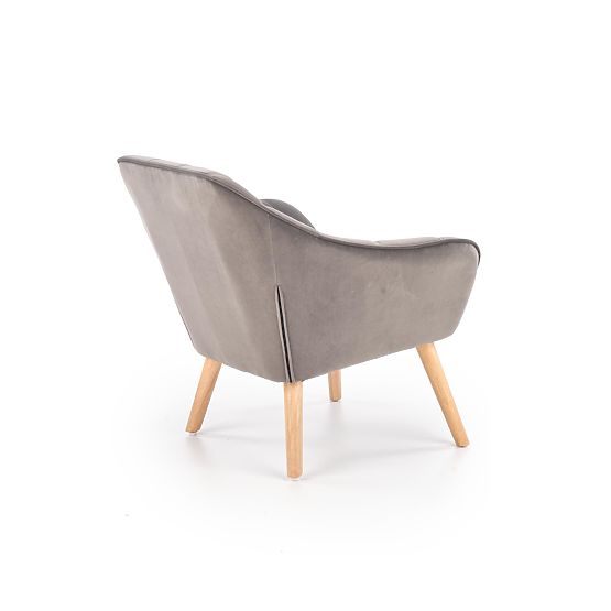 Armchair ROMEO - gray / natural
