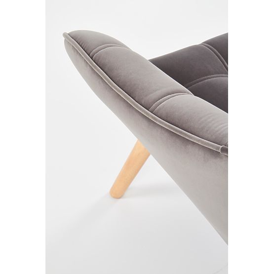 Armchair ROMEO - gray / natural