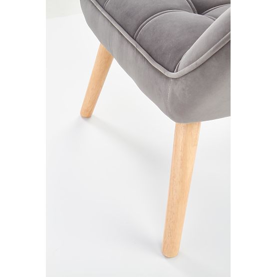 Armchair ROMEO - gray / natural
