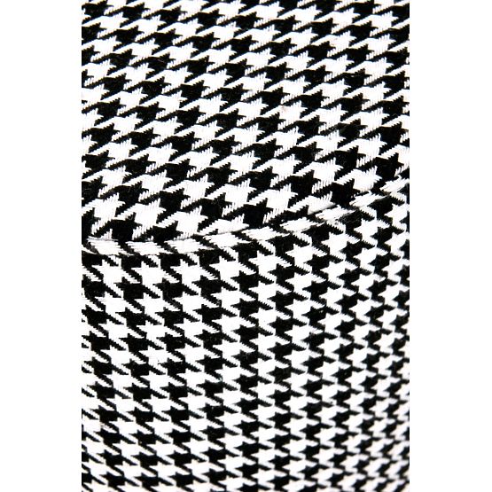 ARUNA pouf black/white/gold (1p=1pc)