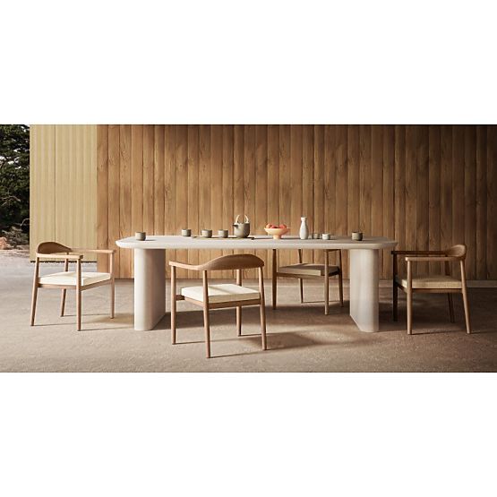 Astiara Garden Table 240 cm, Cement, Light Beige, Matte