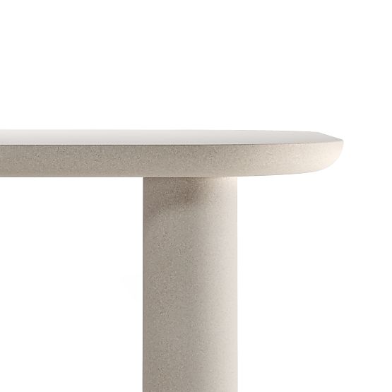 Astiara Garden Table 240 cm, Cement, Light Beige, Matte
