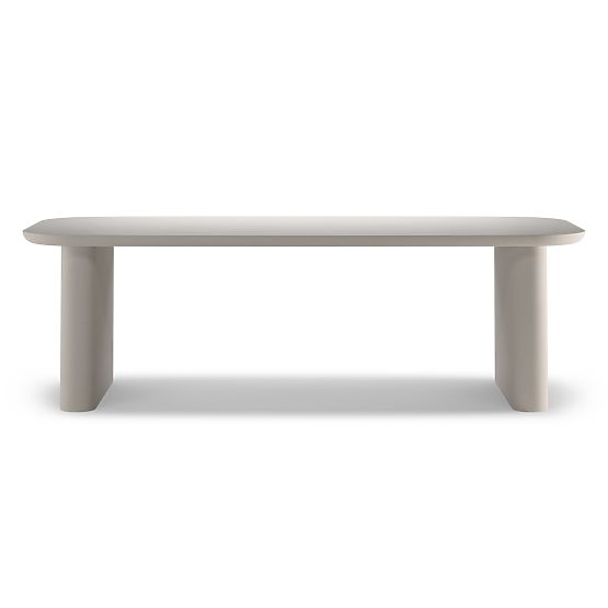 Astiara Garden Table 240 cm, Cement, Light Beige, Matte