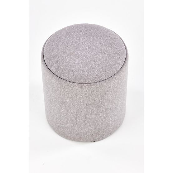 AVIKO Set of 2 Poufs, Light Gray