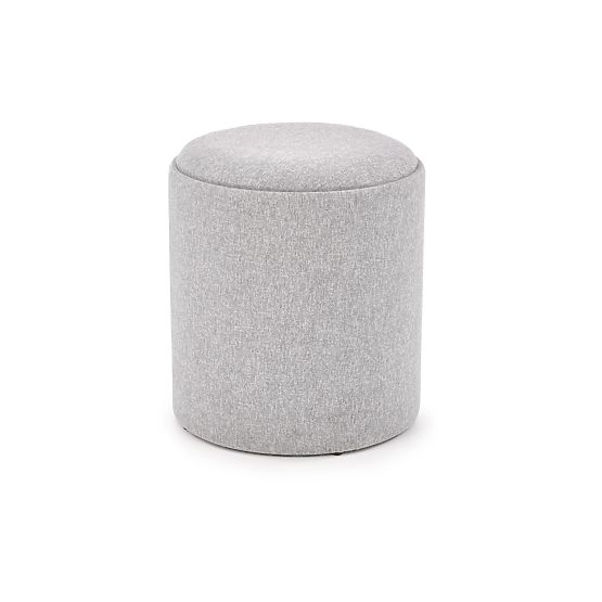 AVIKO Set of 2 Poufs, Light Gray