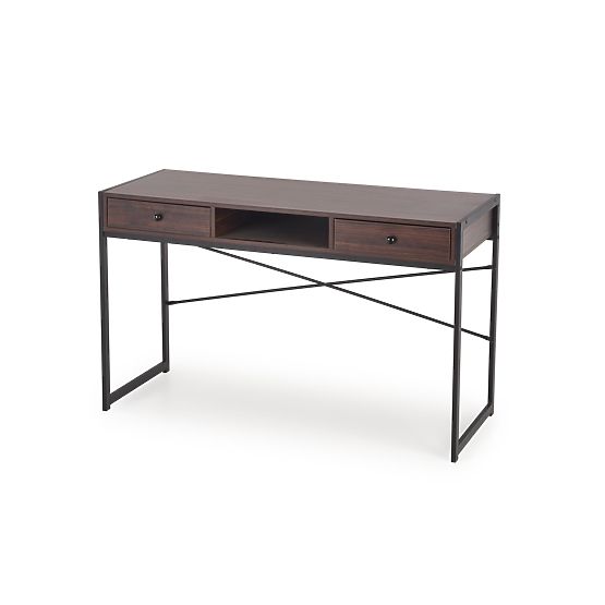 B46 Walnut/Black Desk (1p=1pc)