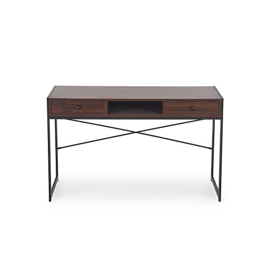 B46 Walnut/Black Desk (1p=1pc)