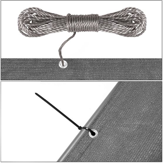 Balcony Protective Mat Grey 1x5 m